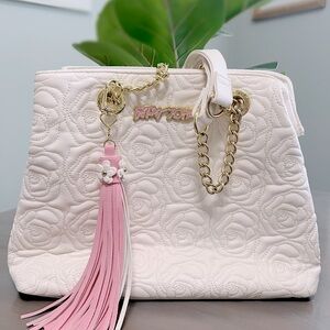 Betsy Johnson Rose Pleated Handbag